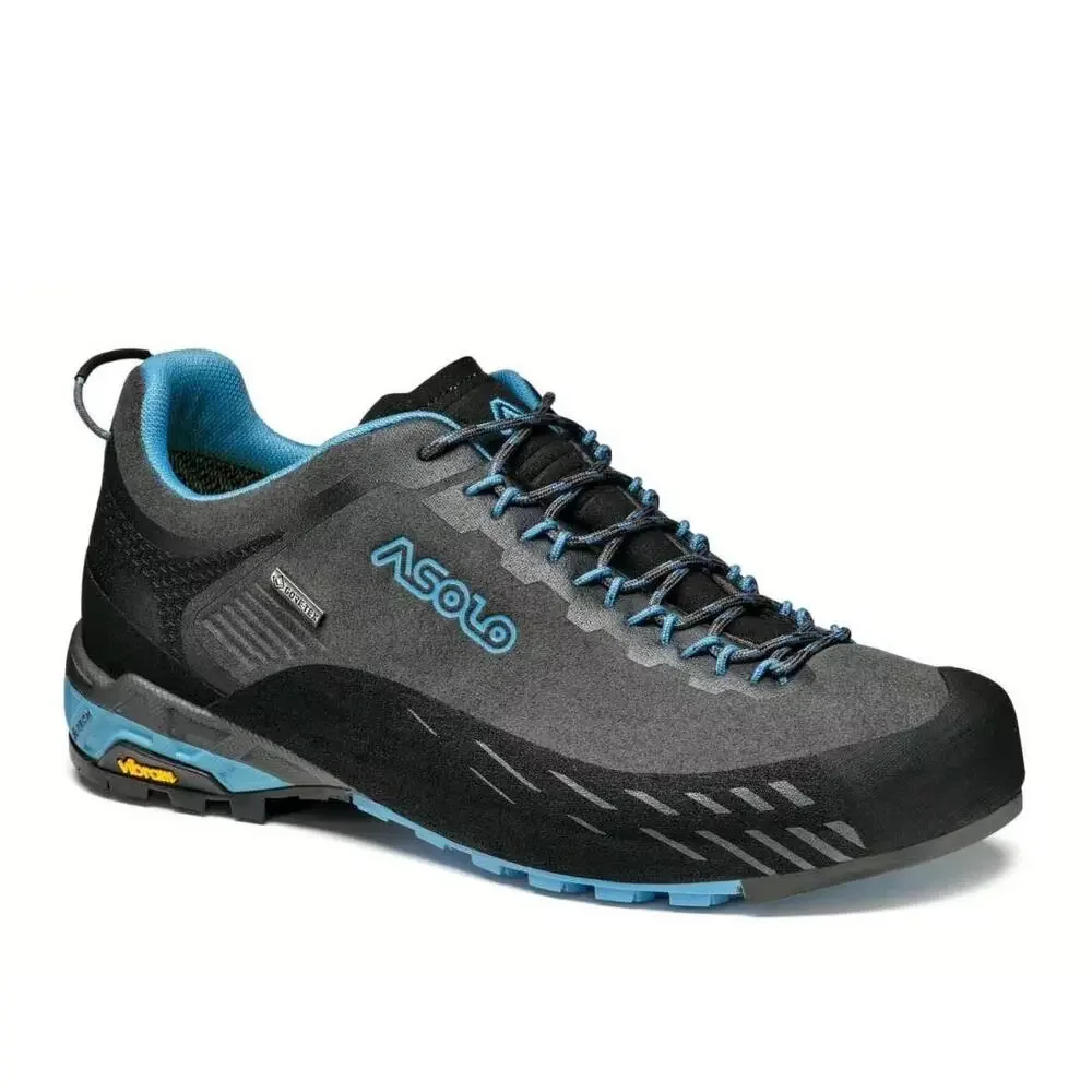 ASOLO Women’s ELDO LTH Hiking Shoes 7.5 Graphite Blue GORE-TEX Vibram NIB